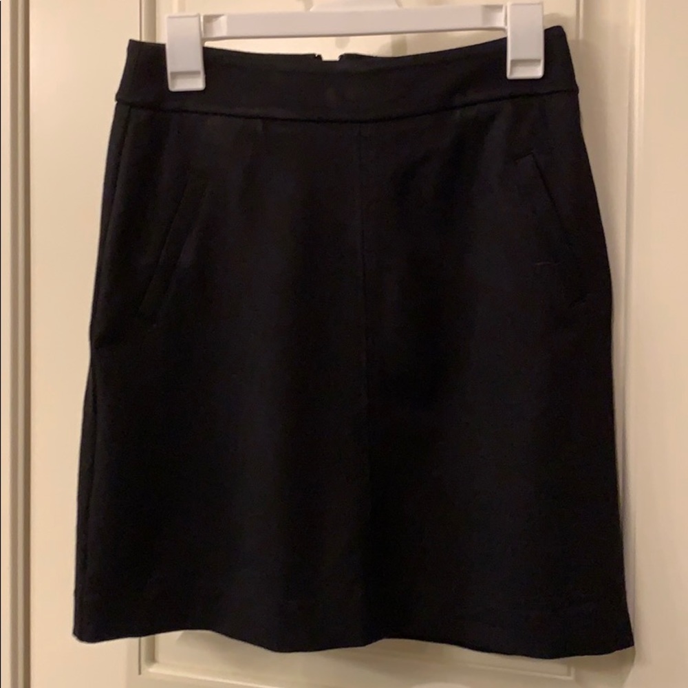 Black A-line CAbi Agency skirt